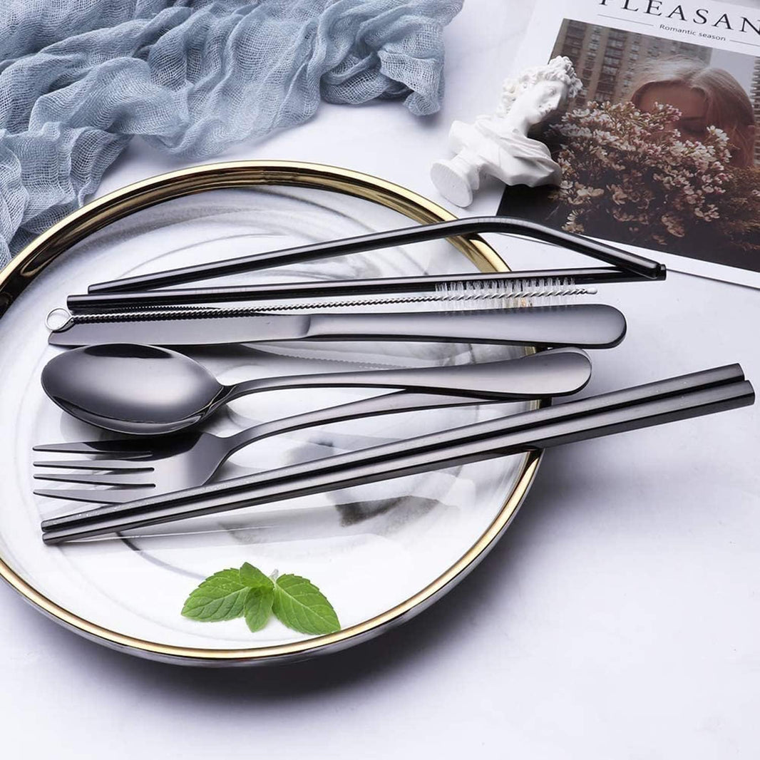 Reusable Stainless Steel Travel Cutlery Set