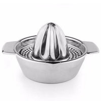 Manual Stainless Steel Citrus Juicer with Storage Bowl