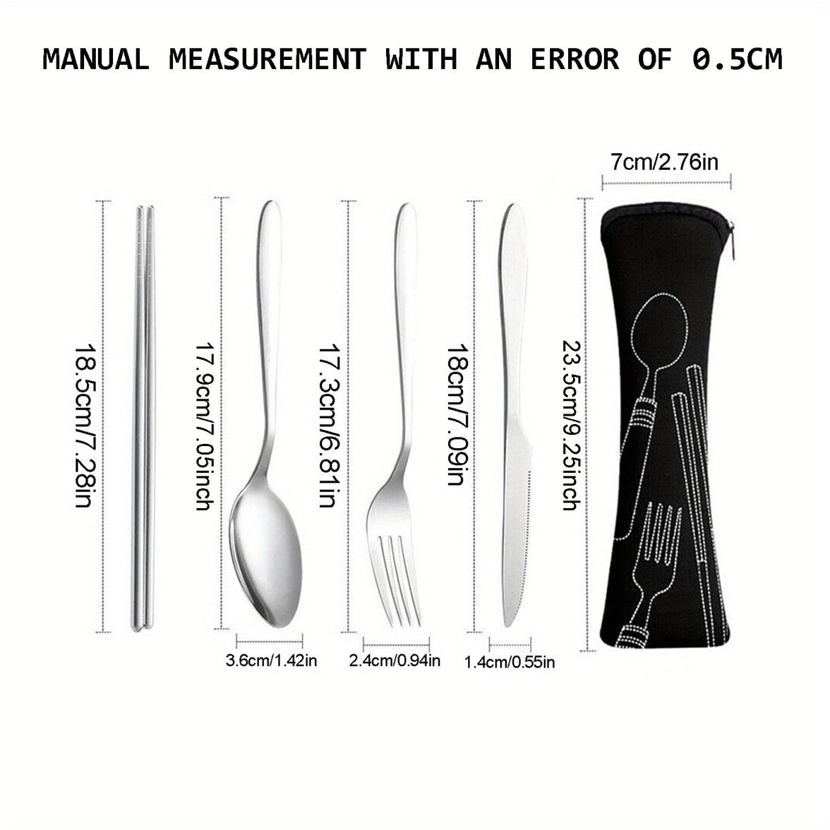 Reusable Stainless Steel Travel Cutlery Set