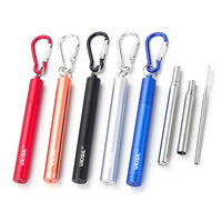Collapsible Stainless Steel Drinking Straw with Case