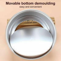 8-Inch Round Cake Pan with Removable Bottom