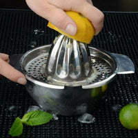 Manual Stainless Steel Citrus Juicer with Storage Bowl