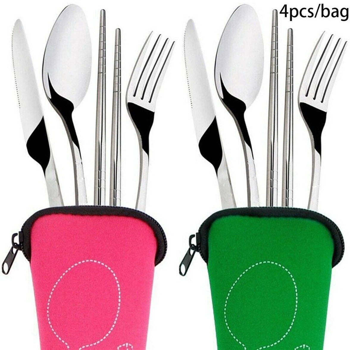 Reusable Stainless Steel Travel Cutlery Set