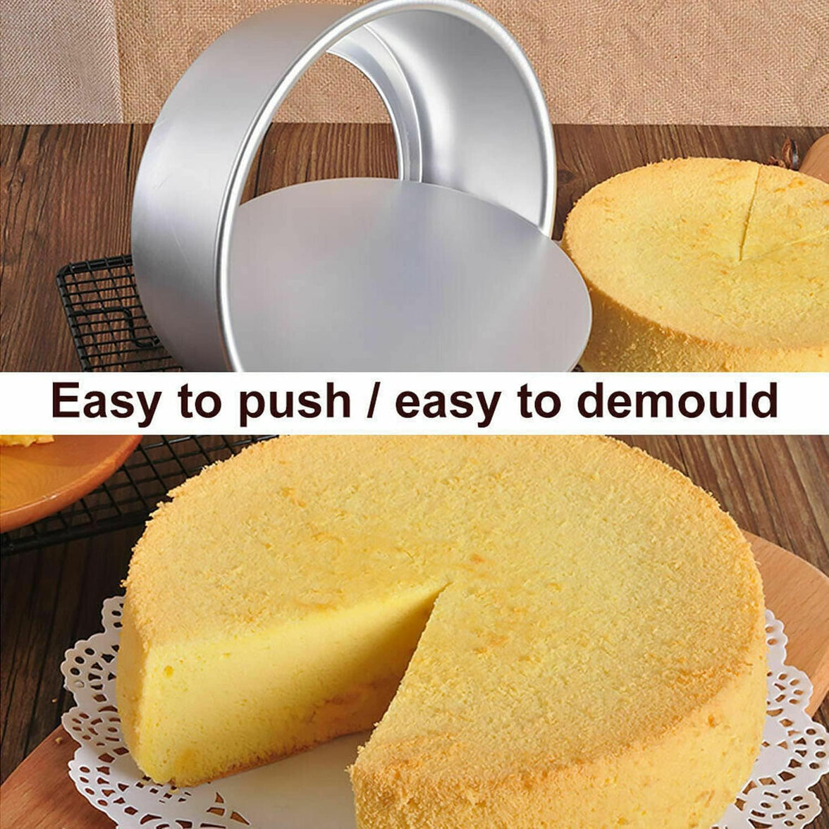 8-Inch Round Cake Pan with Removable Bottom