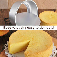 8-Inch Round Cake Pan with Removable Bottom