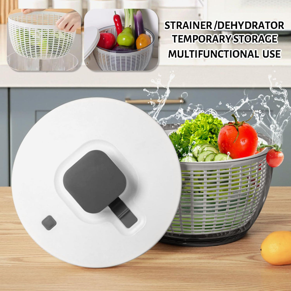 6L Salad Spinner & Washing Bowl