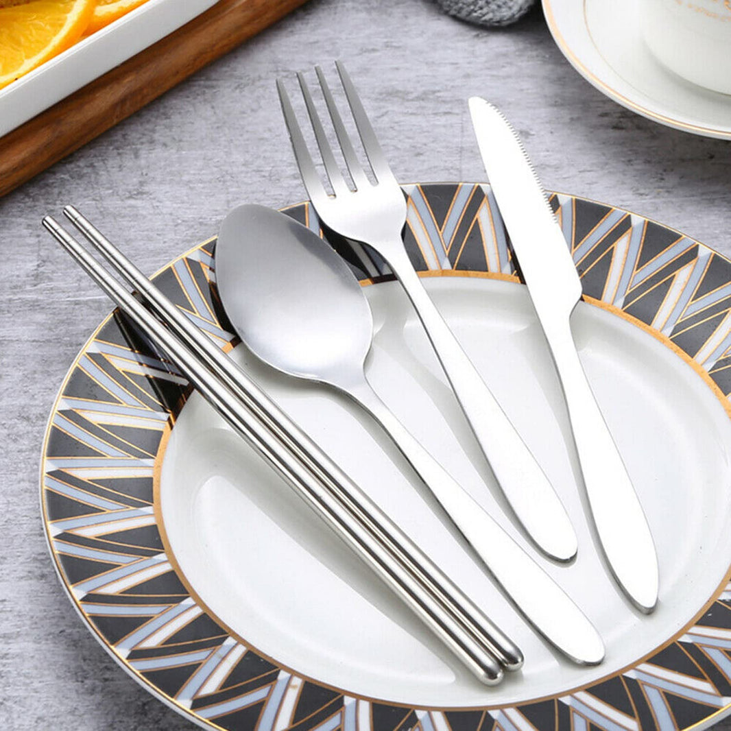 Reusable Stainless Steel Travel Cutlery Set