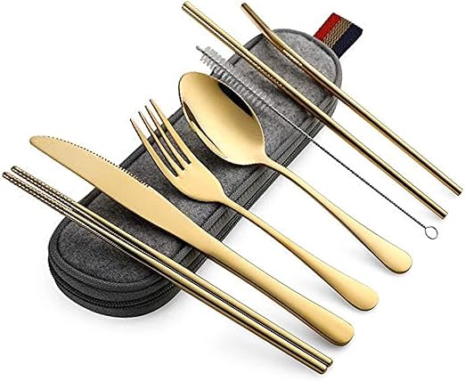 Reusable Stainless Steel Travel Cutlery Set
