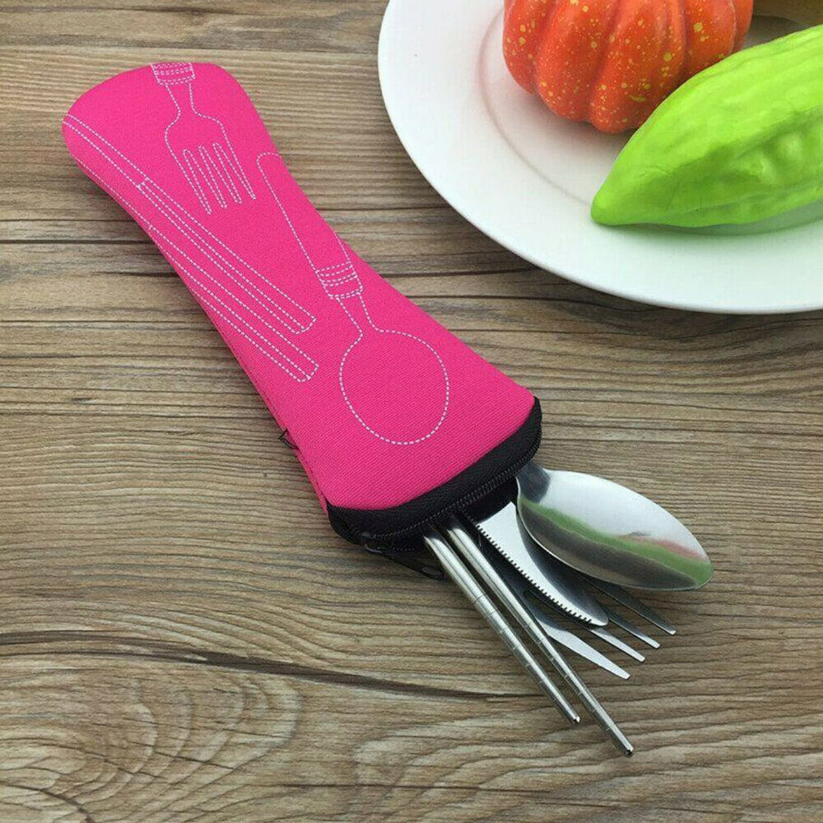 Reusable Stainless Steel Travel Cutlery Set